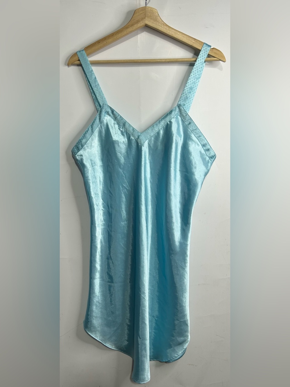 5 for $25🔥Partners by Mervyns Vintage Satin Blue Nightgown Large